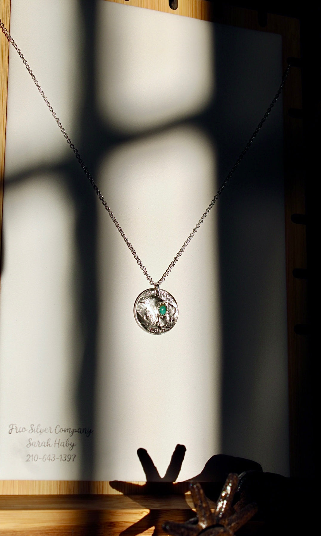 Turquoise Buffalo Pendant